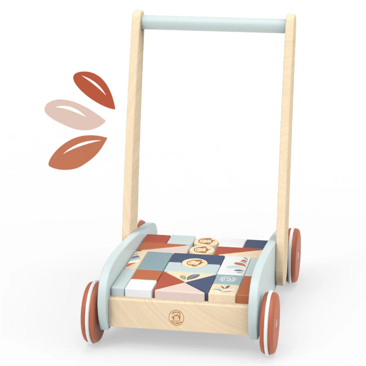 Wooden Block Walker for Babies