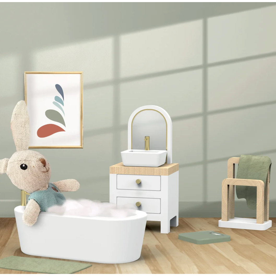 Dollhouse Bathroom – Wooden Play Set