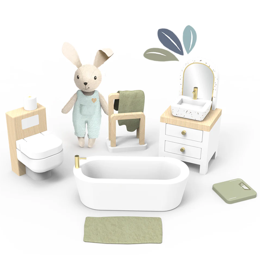 Dollhouse Bathroom – Wooden Play Set