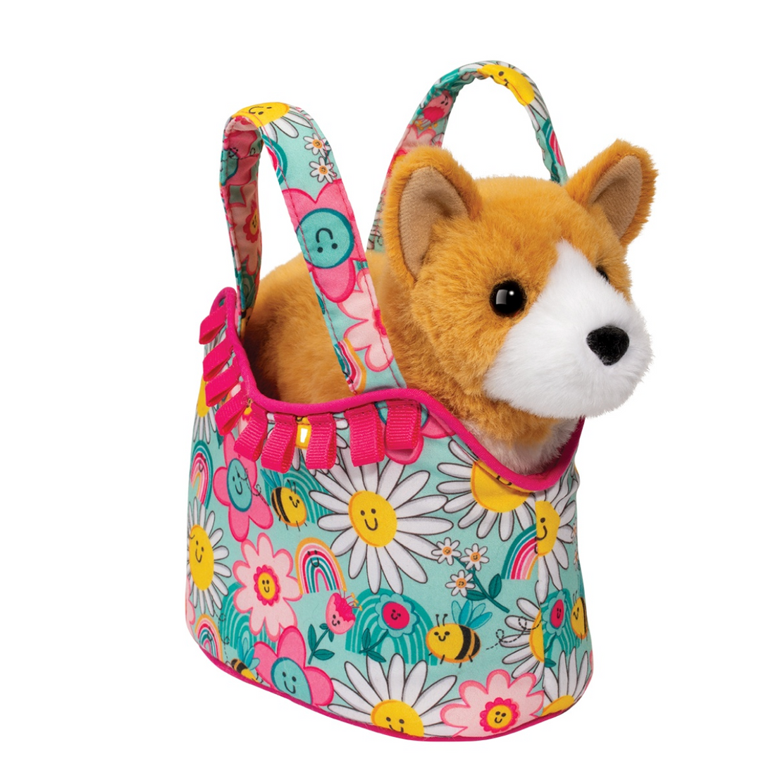 Sunny Smiles Sassy Sak with Corgi Dog