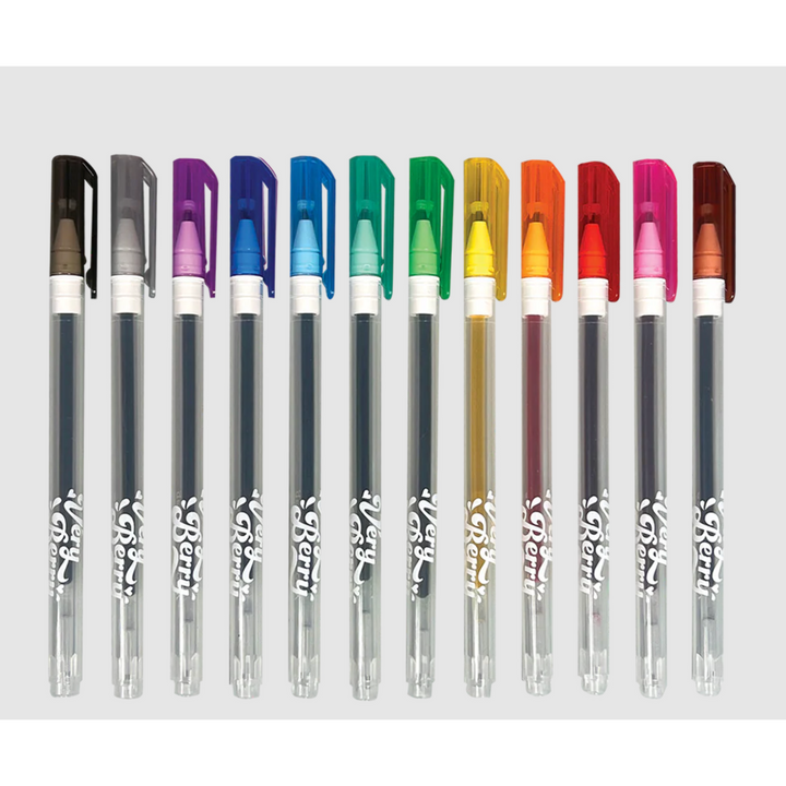 Very Berry Strawberry Scented Gel Pens - Set of 12