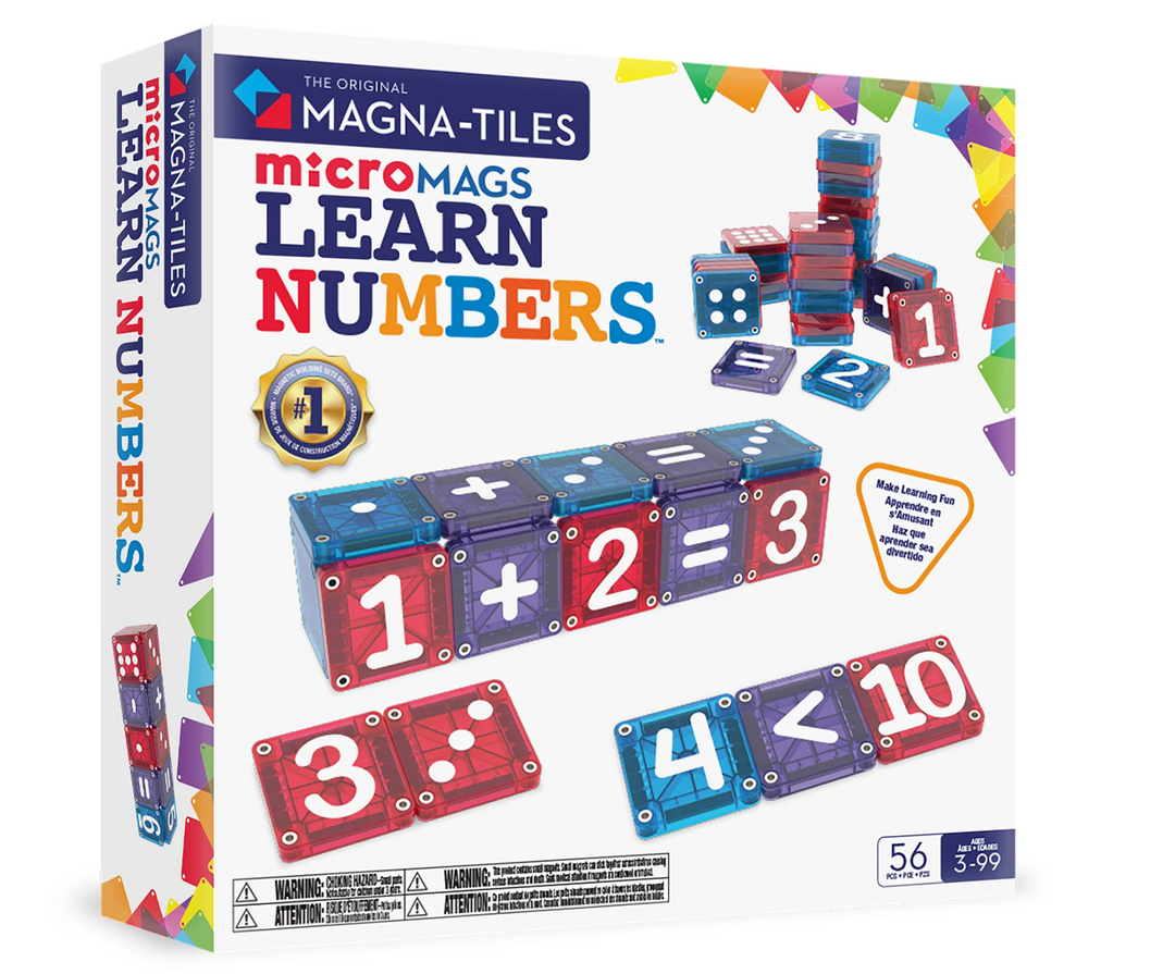 microMAGS  Learn  Numbers  56 Piece Set