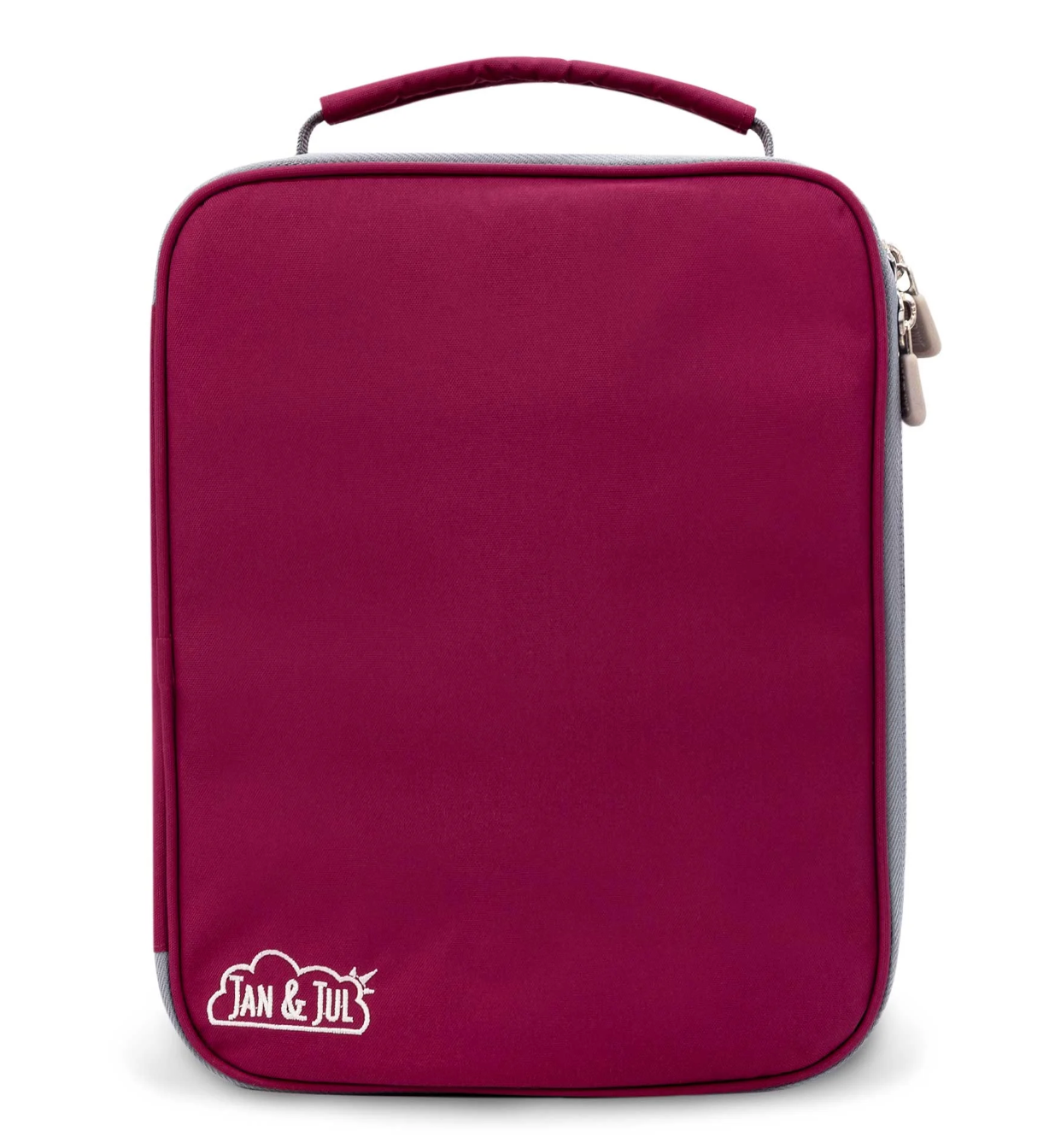 burgandy lunch bag/box