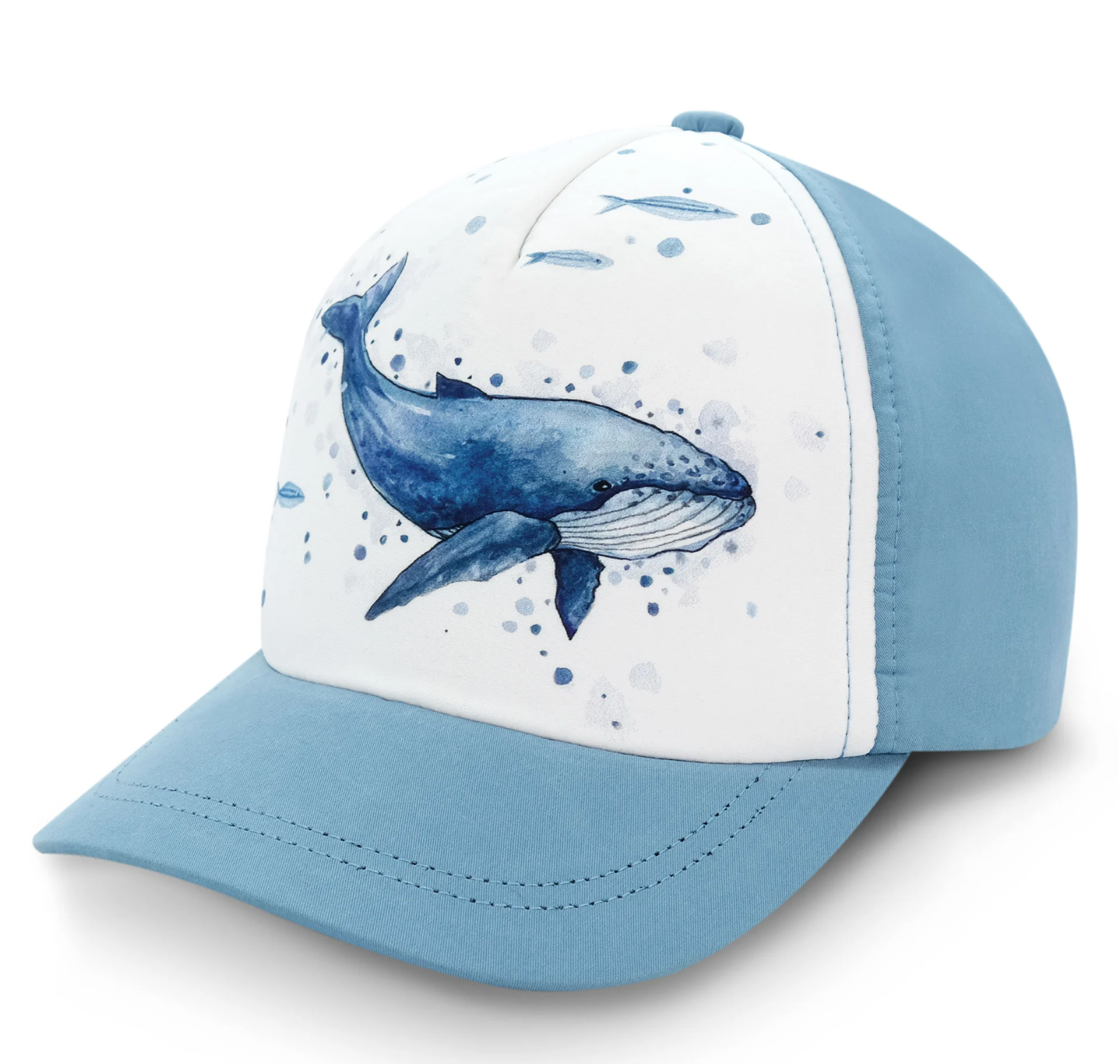 Cap with whale design 