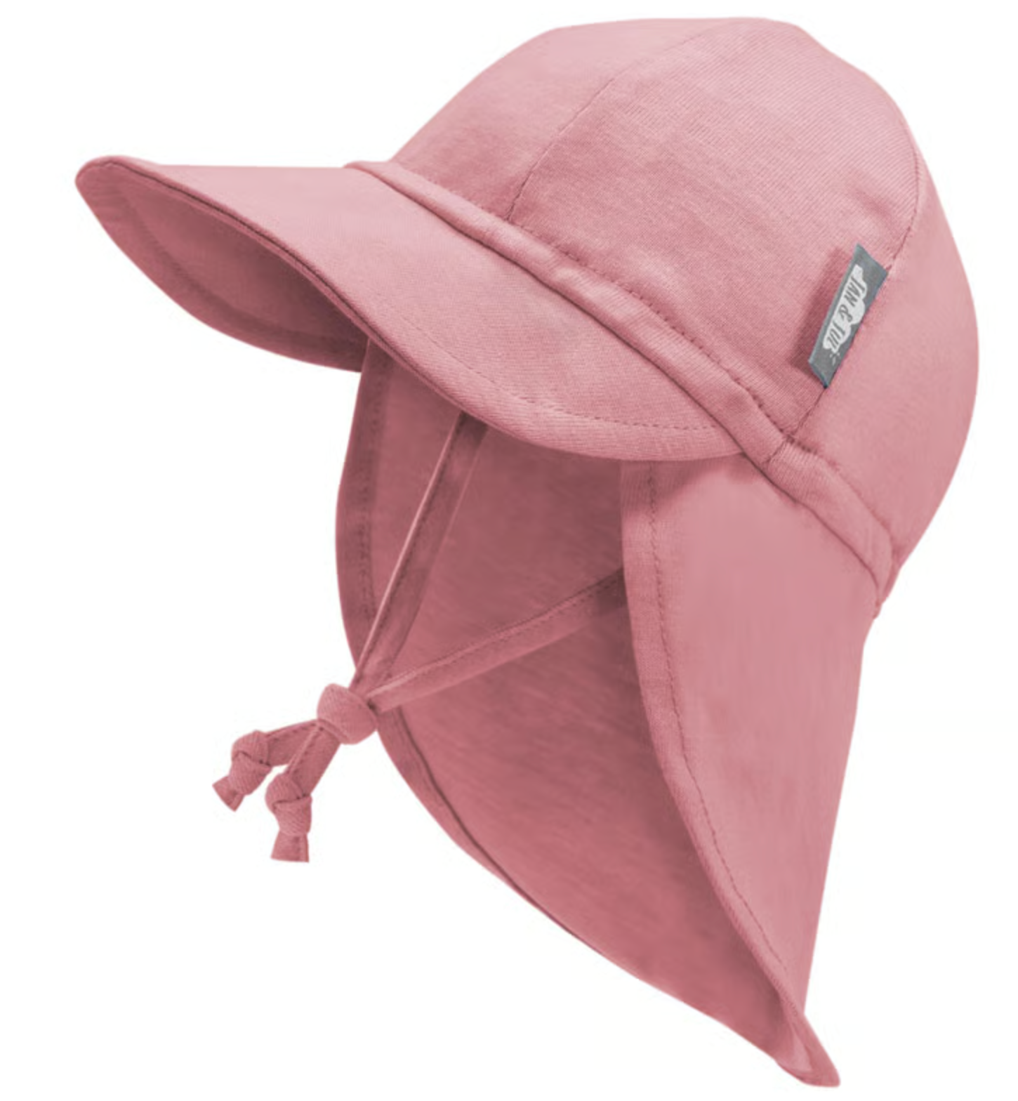 Pink sun hat with a tie 