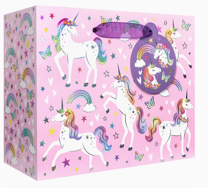 Rainbow Unicorn Rainbow Tote- Medium