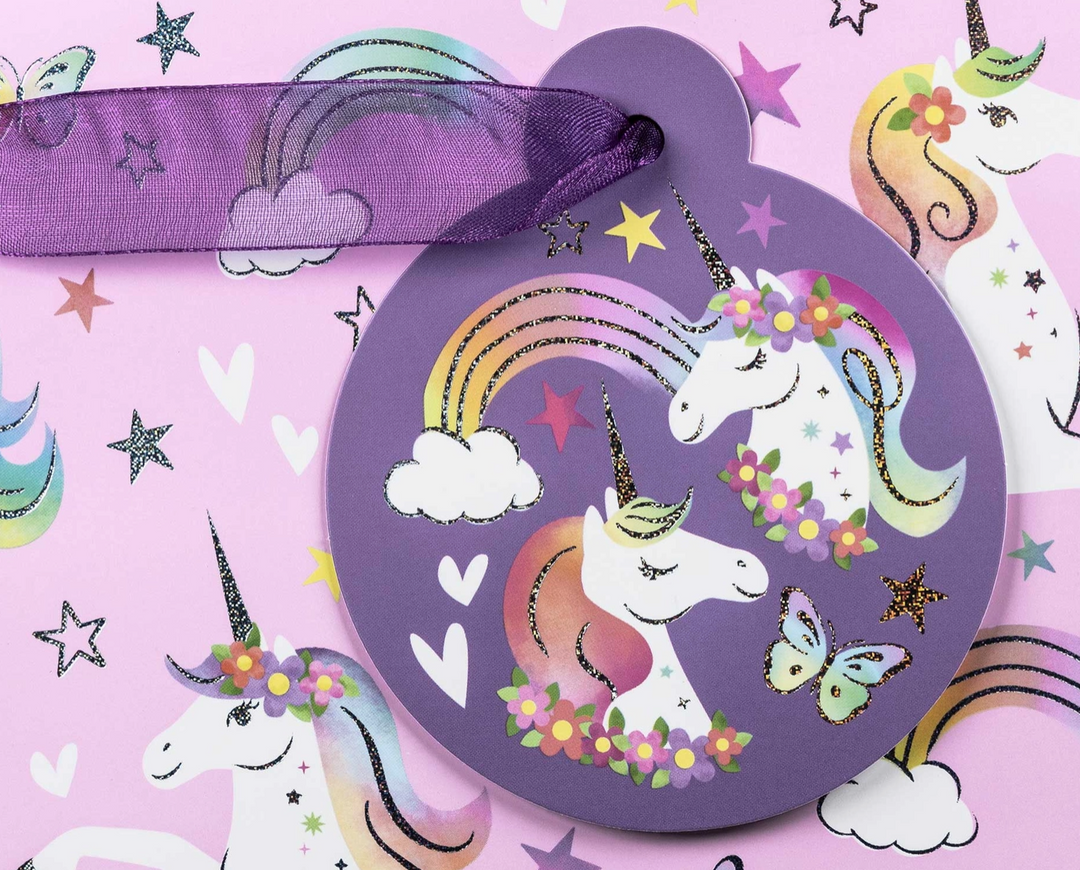 Rainbow Unicorn Rainbow Tote- Medium