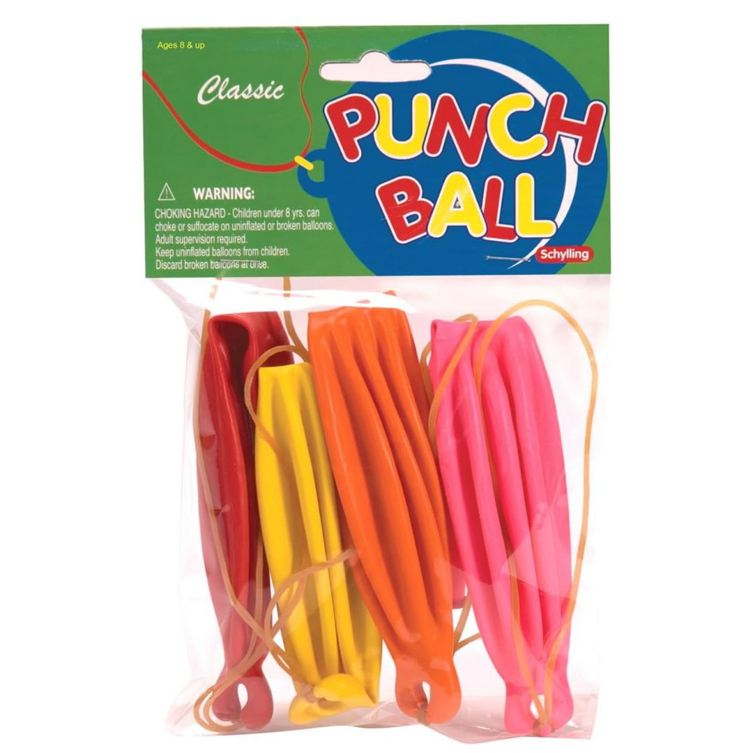 Schylling Punch Balloons - Includes 4 Balloons - Color May Vary