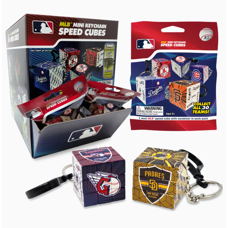 MLB Mini Speed Cube Keychain Blind Pack-1 per order