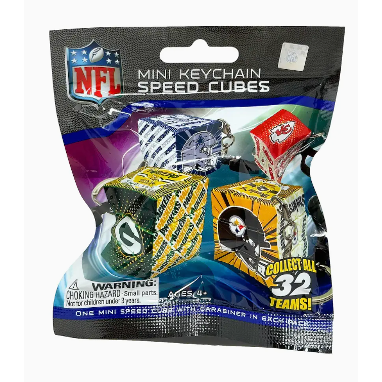 NFL Mini Speed Cube Keychain Blind Pack