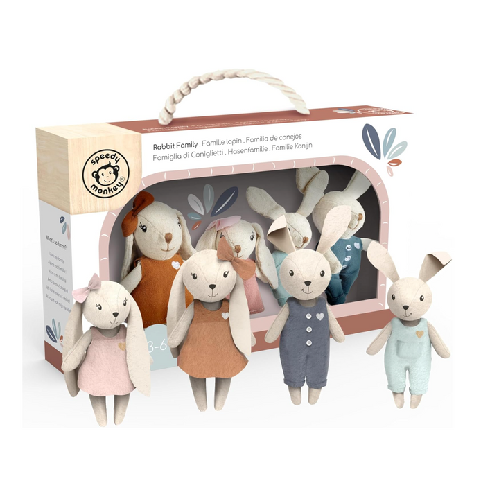 SPEEDY MONKEY Rabbit Family Set