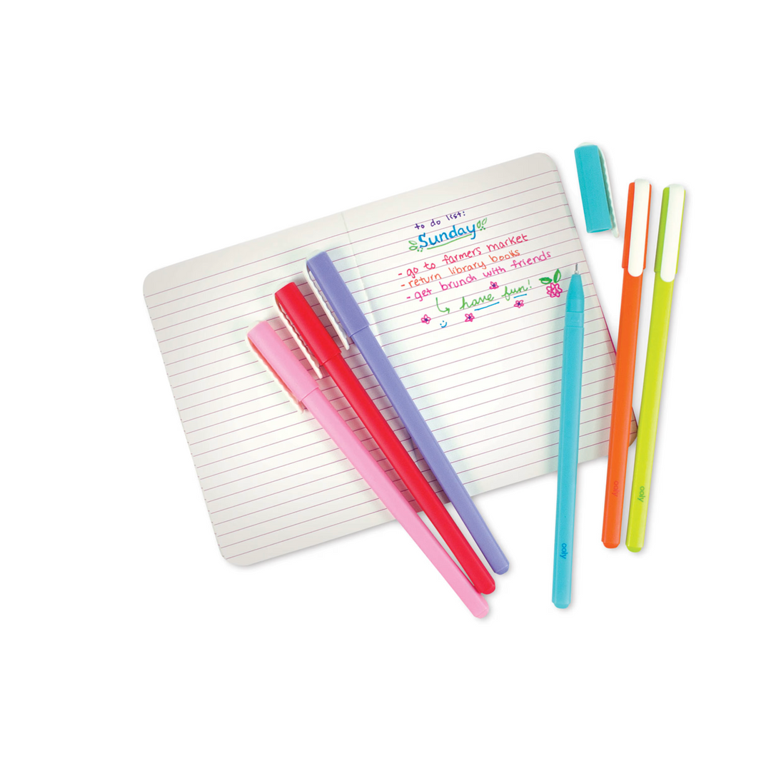 Ooly Fine Line Colored Gel Pens - Set of 6