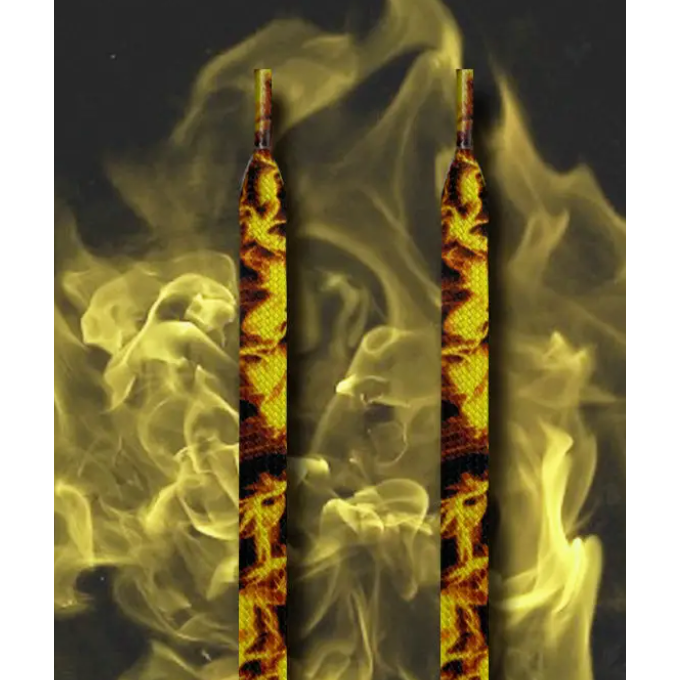 Shoeya Flaming Flat Shoelaces