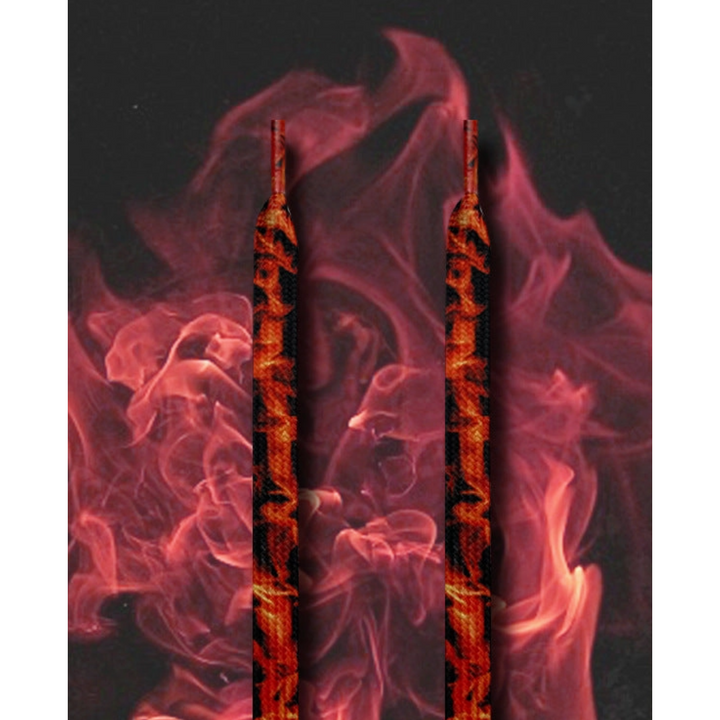 Shoeya Flaming Flat Shoelaces