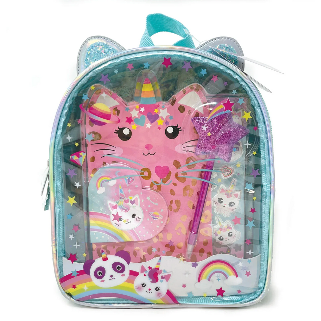 Mini Backpack/Writing Stash - Caticorn