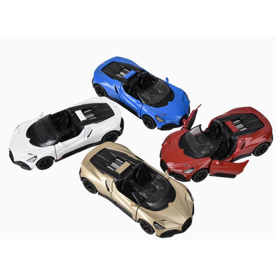 5" Diecast Pull Back Bugatti Mistral-1 per order
