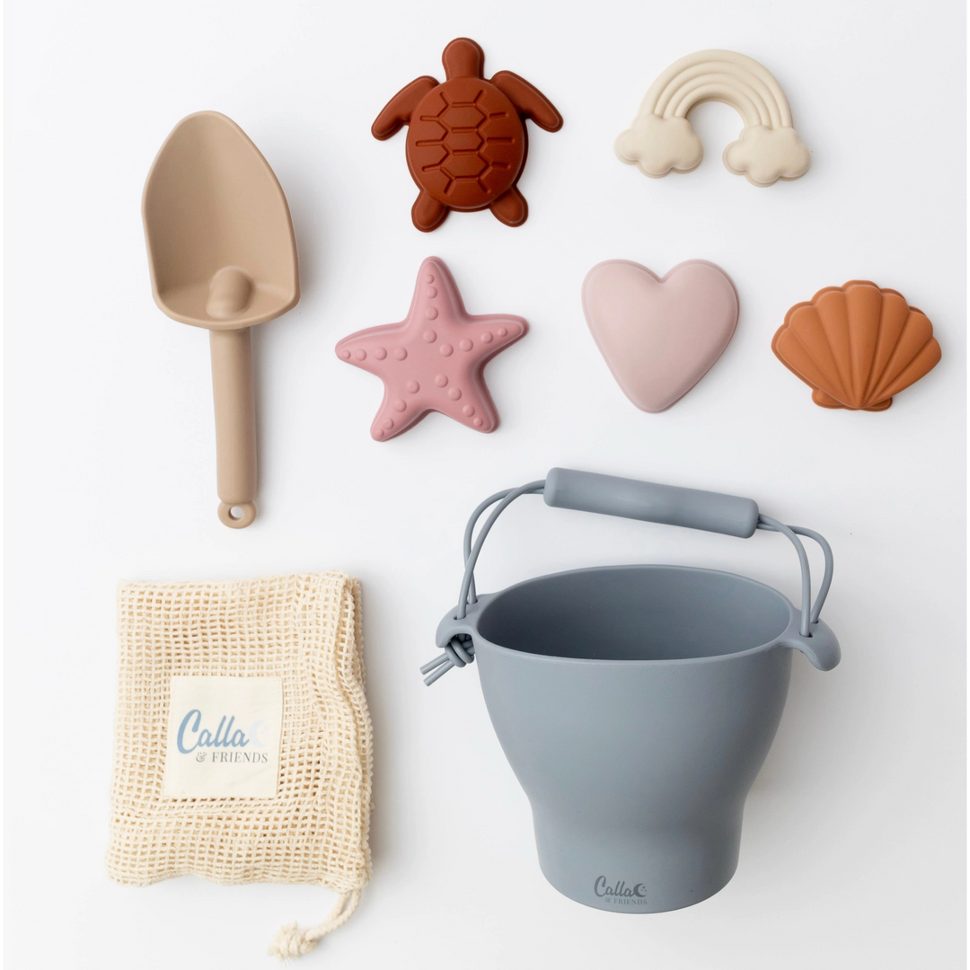 Silicone Beach Toy Set- 7 Piece