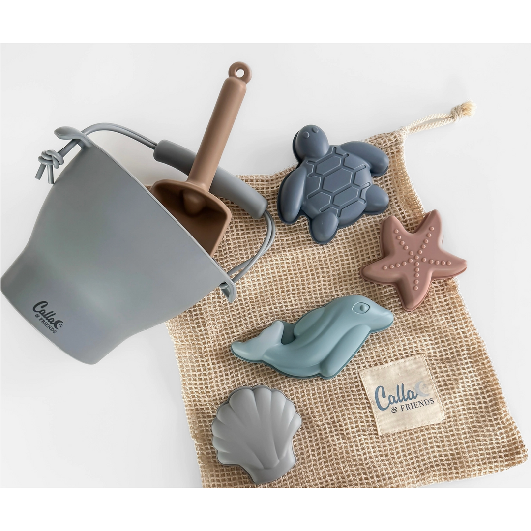 Silicone Beach Toy Set- 7 Piece