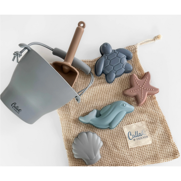 Silicone Beach Toy Set- 7 Piece