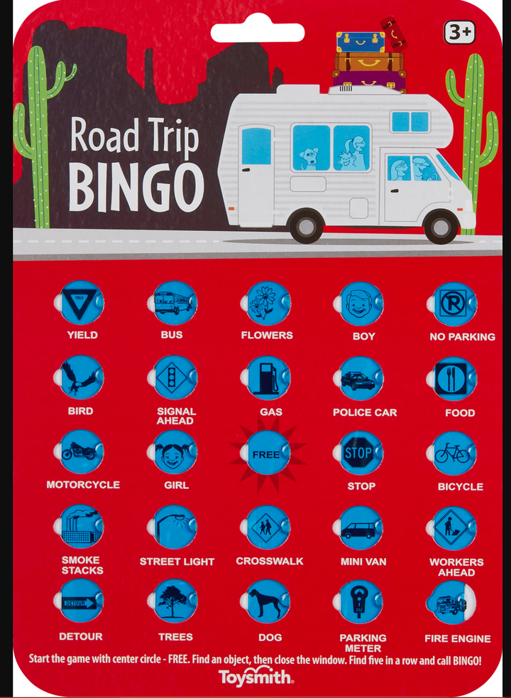 Road Trip Bingo-Assorted- 1 per order