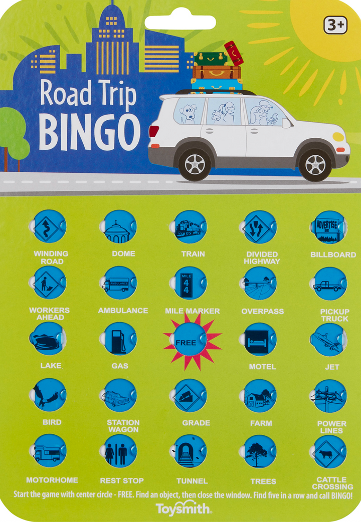 Road Trip Bingo-Assorted- 1 per order