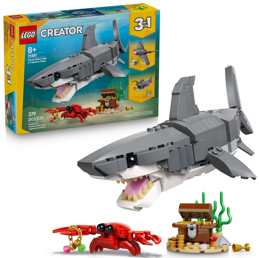 LEGO Creator Fierce Shark with a Treasure Chest 31381