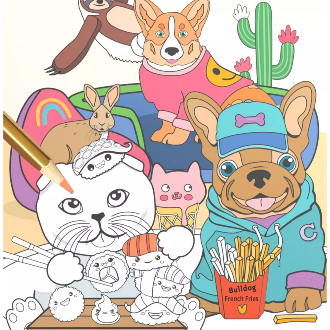 Kits for Kids - Coloring Cute Pets
