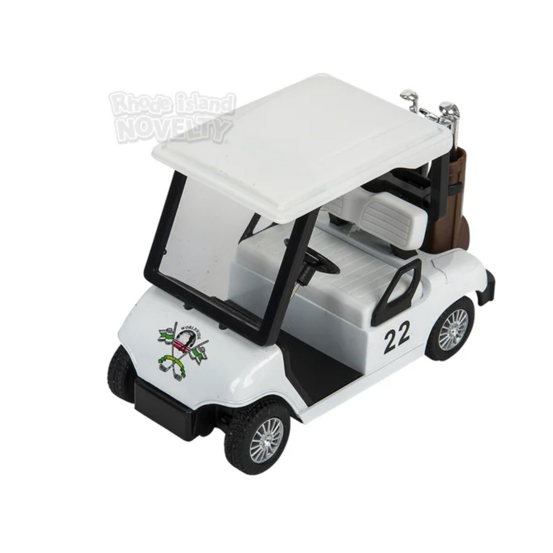 5" Die-Cast Pull Back Golf Cart