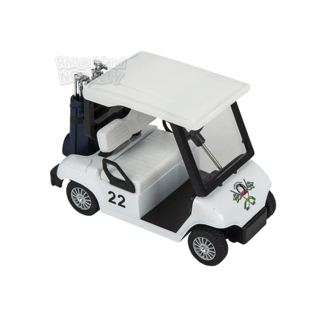5" Die-Cast Pull Back Golf Cart