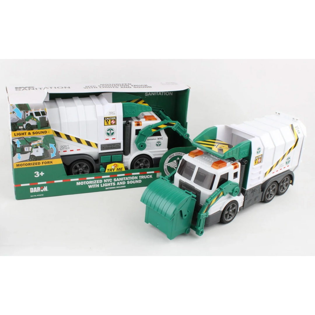 Daron NYC Motorized Sanitation Truck with LIghts and Sounds
