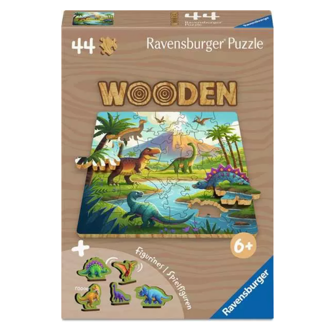 Ravensburger Wooden Dinosaurs Puzzle – 44 Pieces