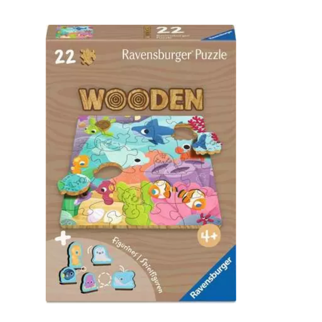 Ravensburger Wooden Underwater Puzzle – 22 Pieces