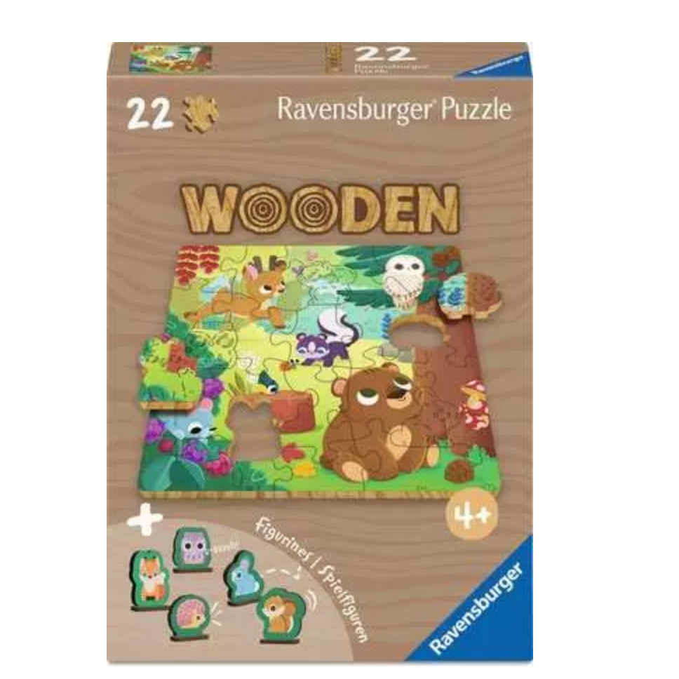 Ravensburger Wooden Forest Animals Puzzle – 22 Pieces