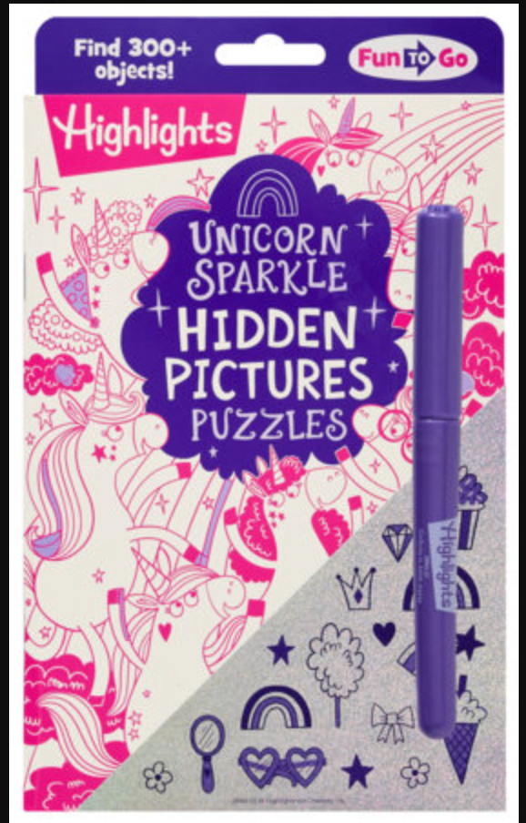 Unicorn Sparkle Hidden Pictures Puzzles