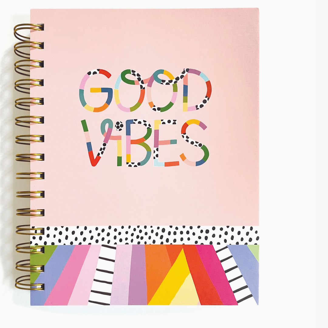 Good Vibes Spiral Journal