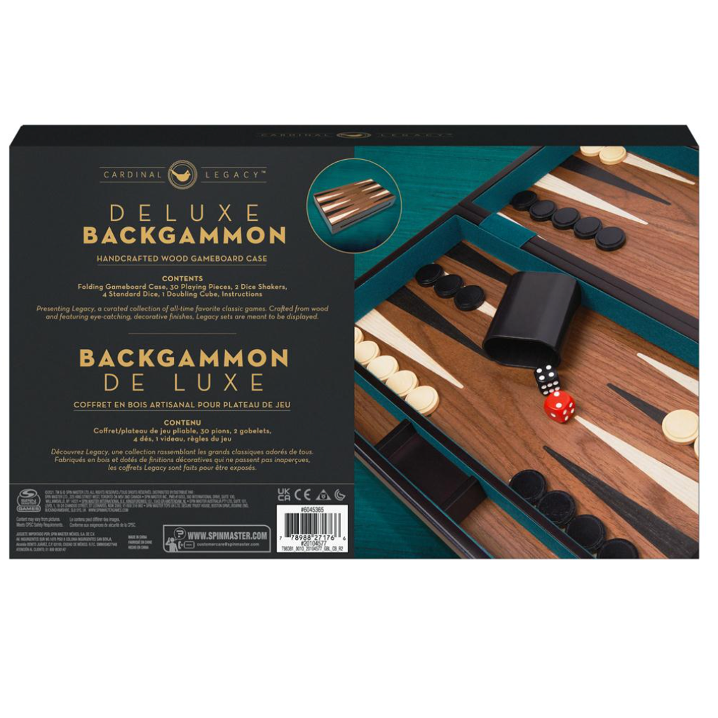 Deluxe Wooden Backgammon Set