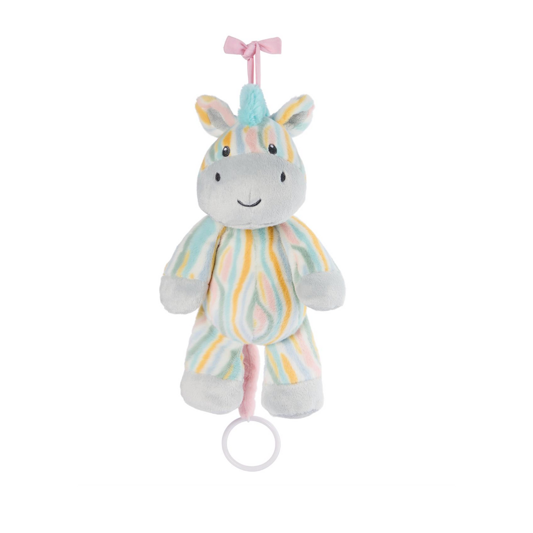 Safari Friends Pull-Down Musical Plush (Plays Brahms` Lullaby), 12 in