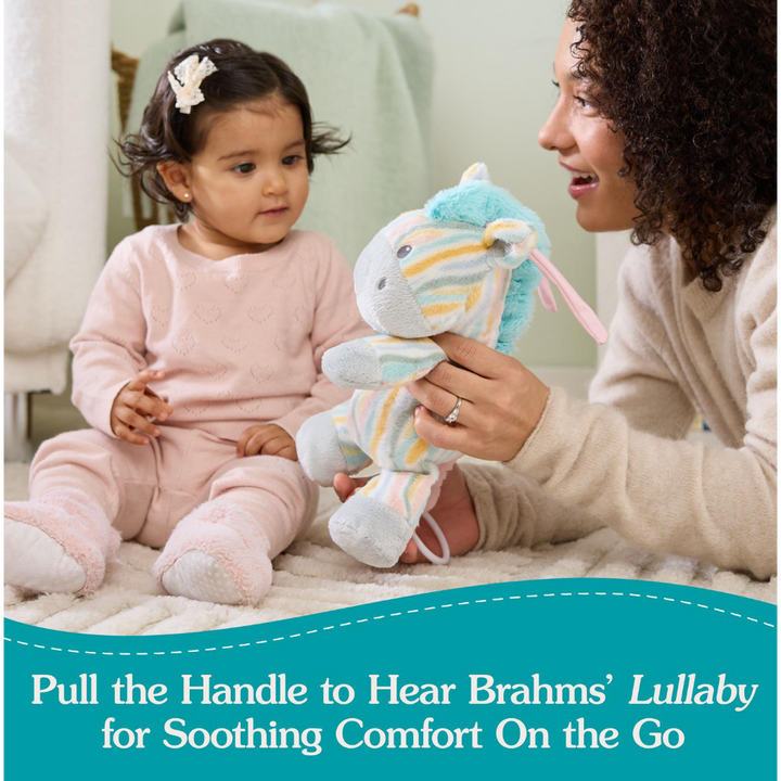 Safari Friends Pull-Down Musical Plush (Plays Brahms` Lullaby), 12 in