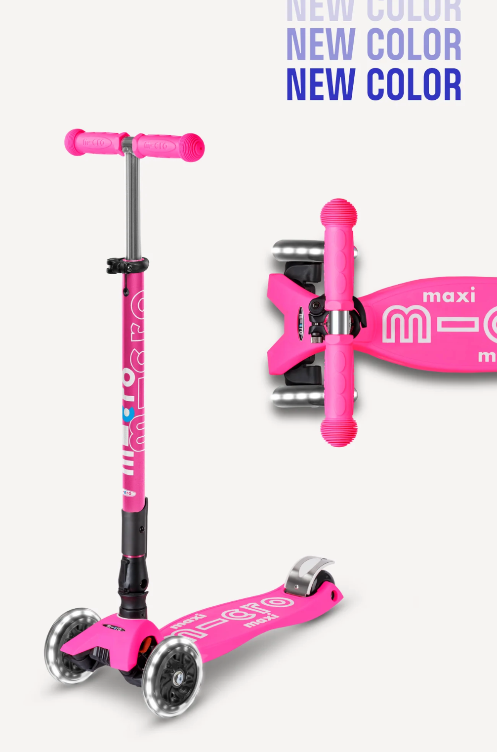 Maxi Foldable LED Scooter for Kids (Ages 5–12)