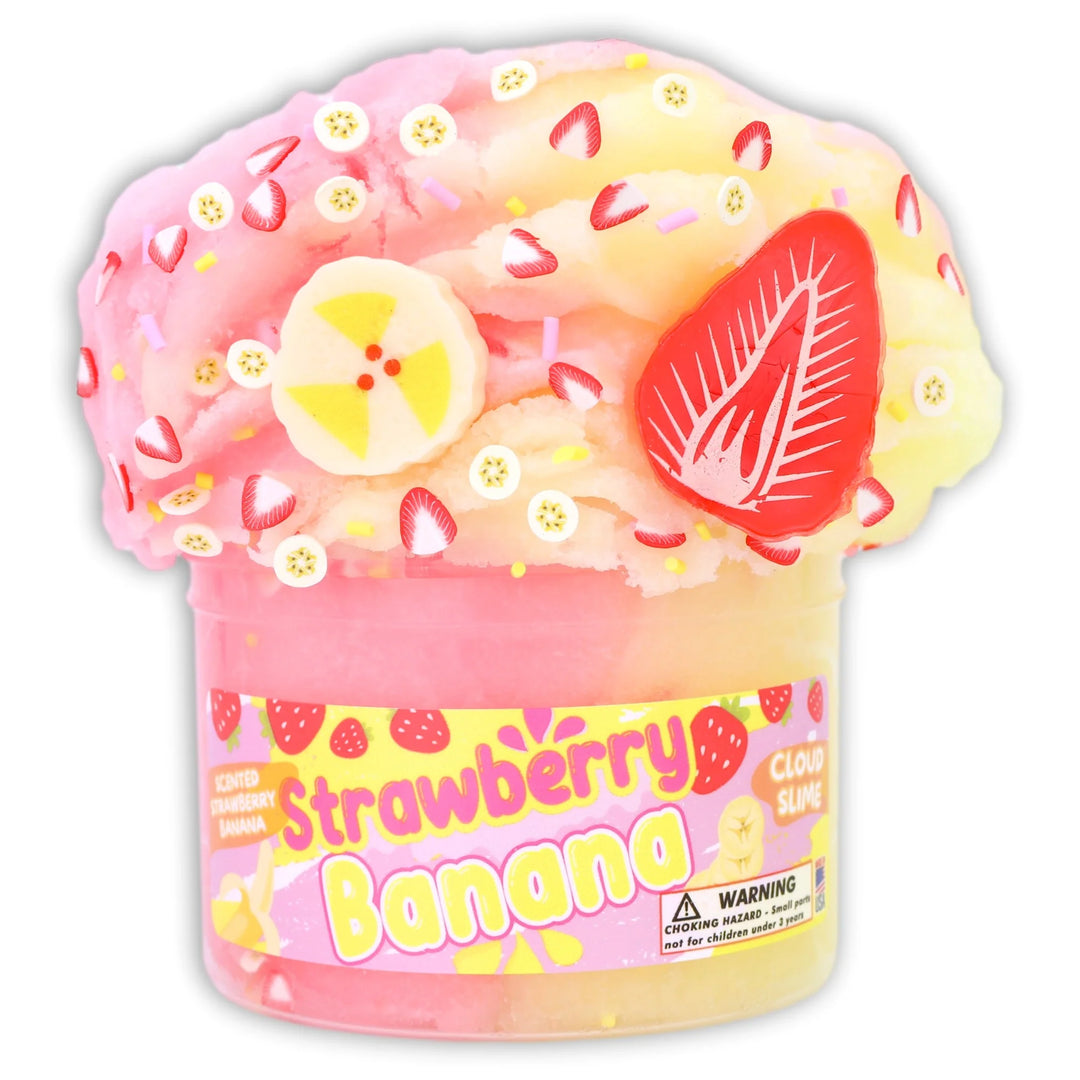 Dope Slimes – Strawberry Banana Cloud Slime (8oz)