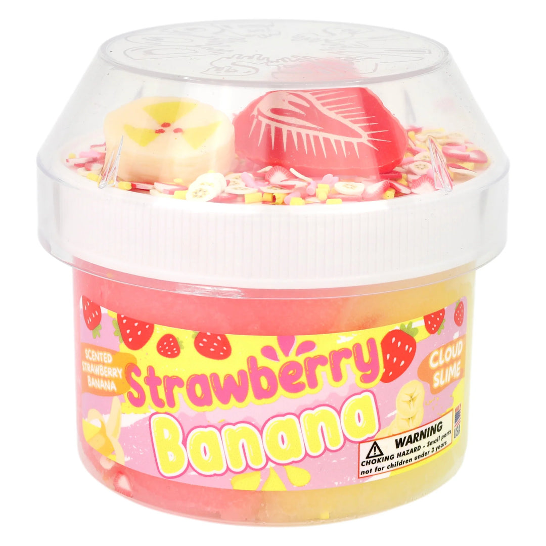 Dope Slimes – Strawberry Banana Cloud Slime (8oz)