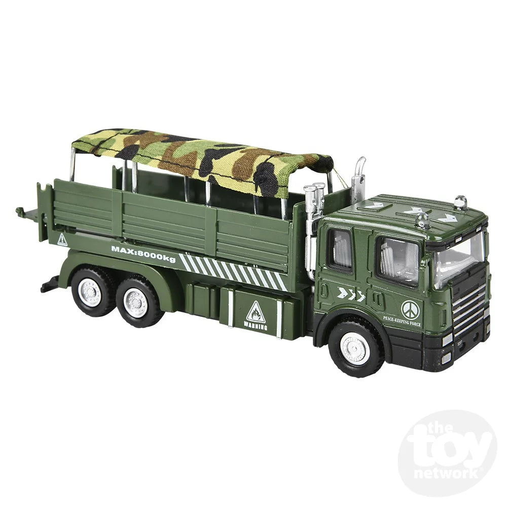 Die-Cast Pull Back Military Vehicles 6"