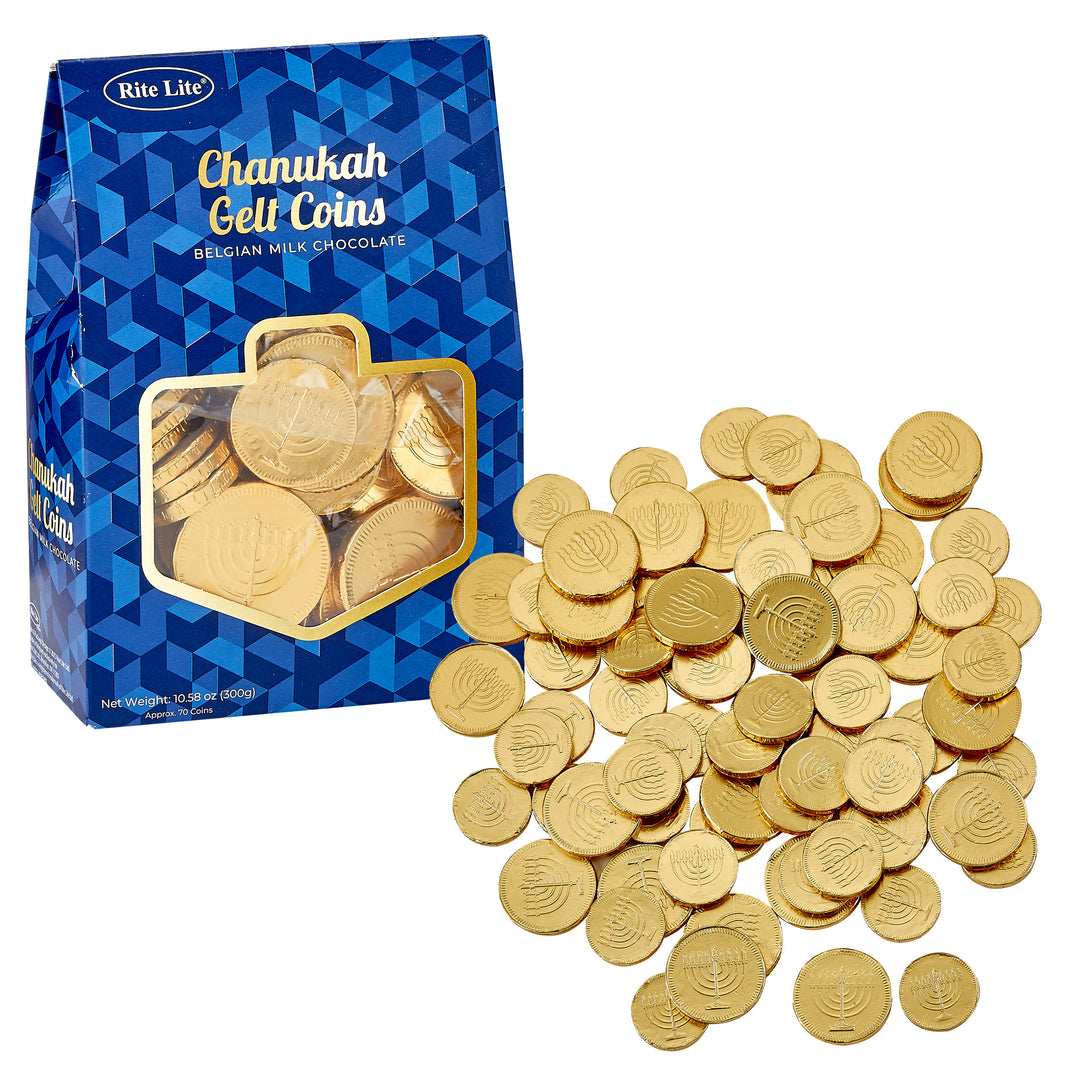 Premium Belgian Milk Chocolate Chanukah Gelt Coins