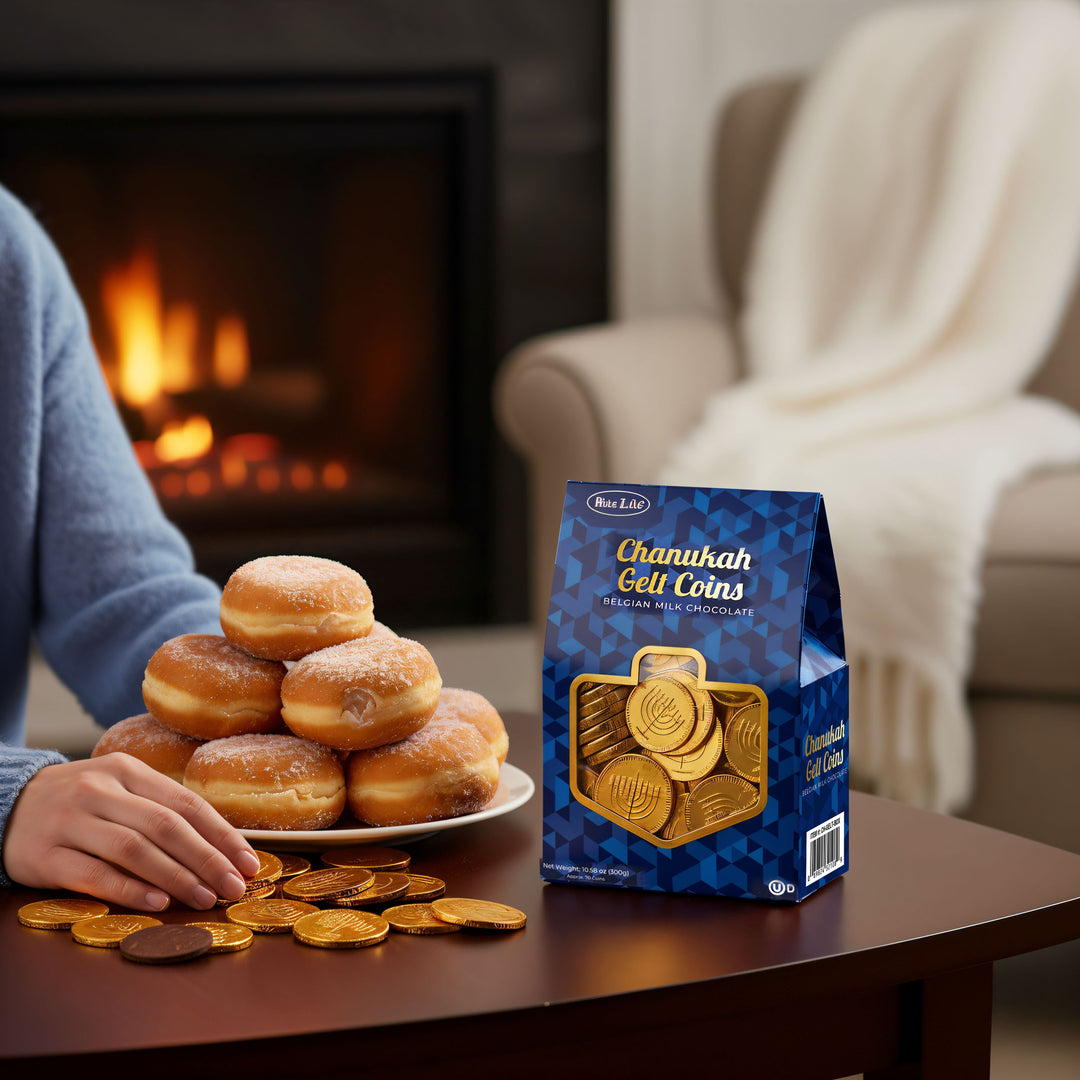 Premium Belgian Milk Chocolate Chanukah Gelt Coins