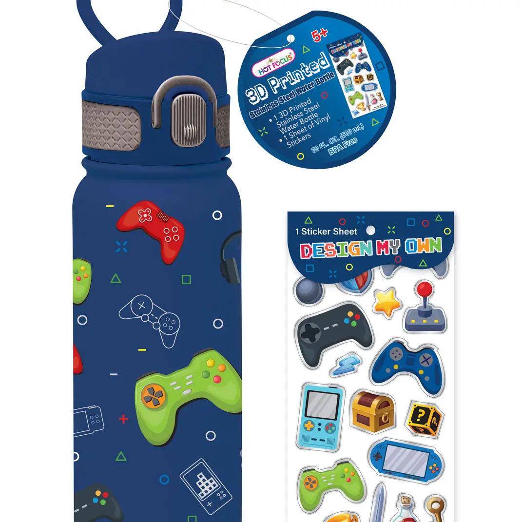 3D Printing Stainless Steel Water Bottle, Gaming