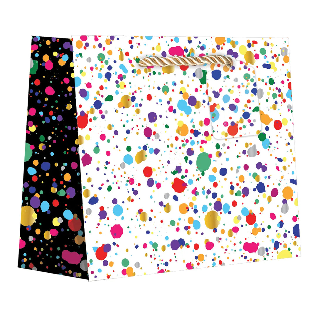 Splatter Gift Bag Large 12.5" x 10" x 5"