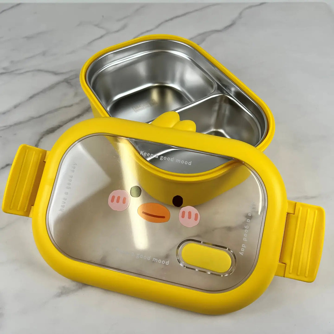 Bento Lunch Box with Stainless Steel Interior Lining (Assorted)