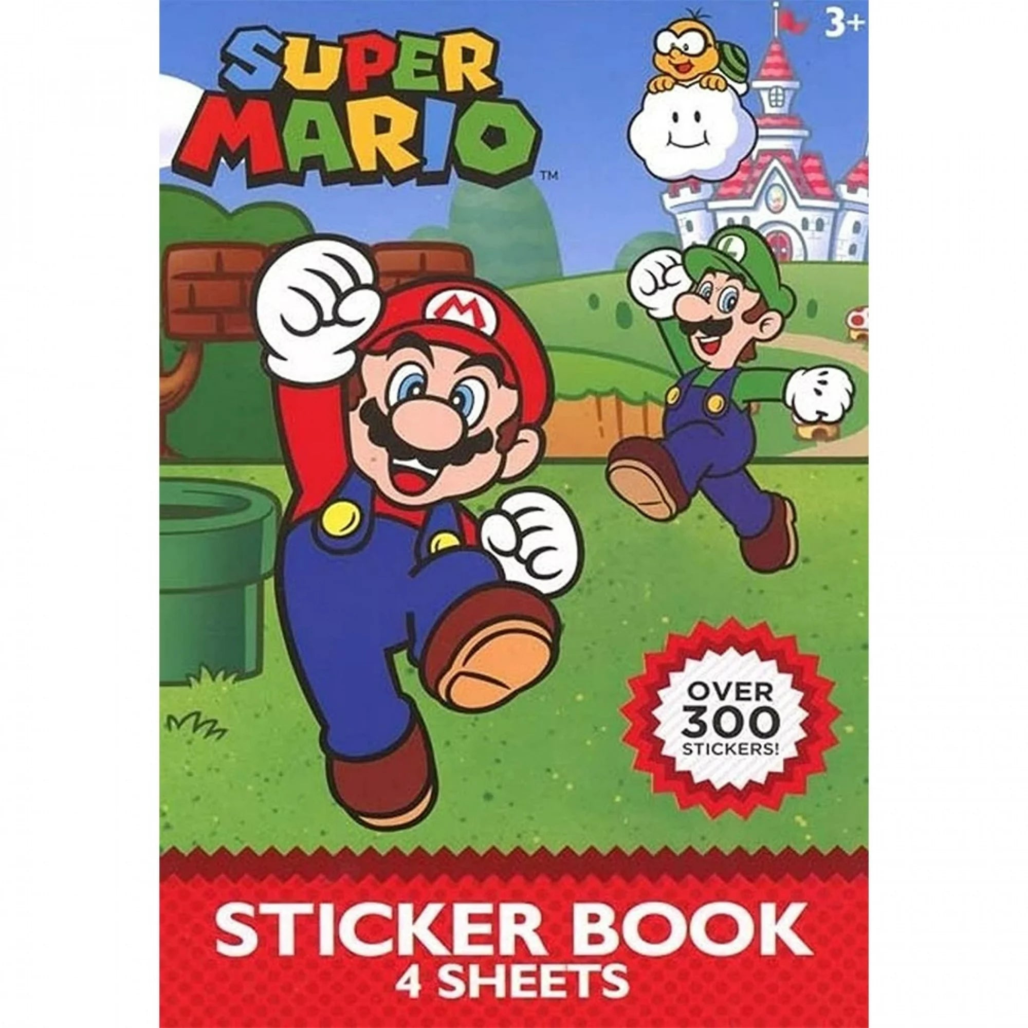 Nintendo Super Mario Sticker Book – 4 Sheets