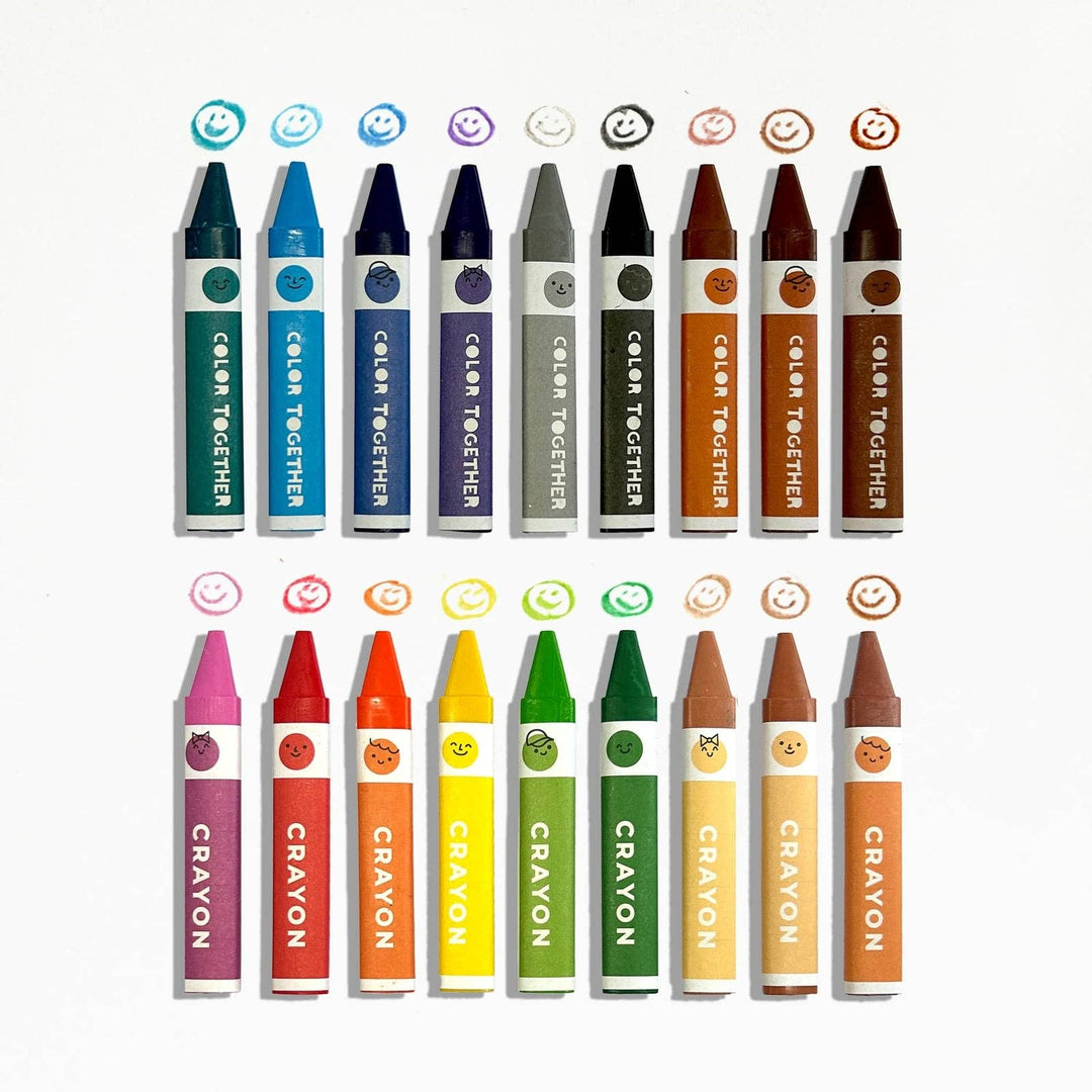 OOLY Color Together Triangular Crayons - Set of 18