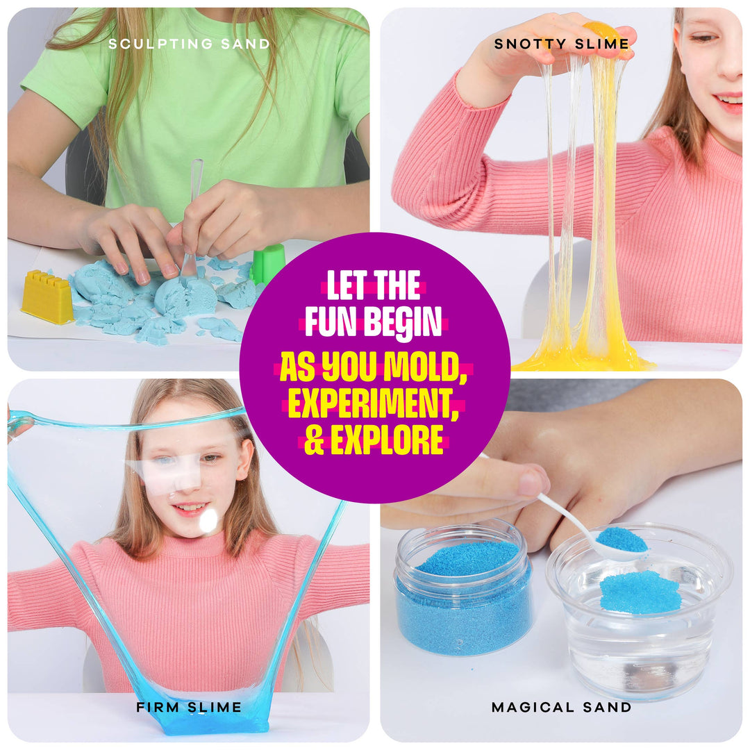 Dan&Darci Slime, Putty & Sand Sensory Science Kit